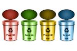 Selection of Coloured Recycling Bins